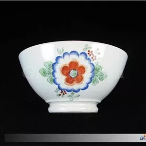 کاسه روسی نقاشی دست قدیمی طرح گل (کد2636)