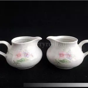 جفت سس خوری یا شکرپاش چینی طرح گل (کد6-48885)
