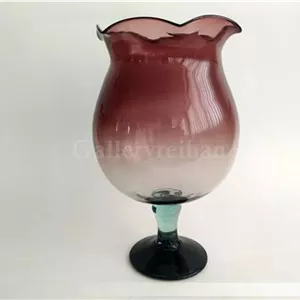 تنگ ماهی شیشه ای دست ساز قدیمی سایز بزرگ (کد50507)
