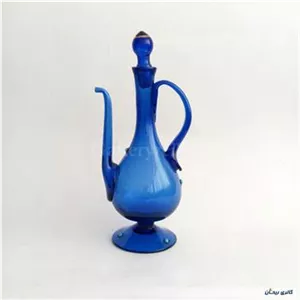 گلابپاش شیشه ای دست ساز زیبا و کبالتی (کد51380)