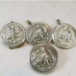 4عدد دکمه کلکسیونی ارتش آمریکا روکش نقره (کد13869)