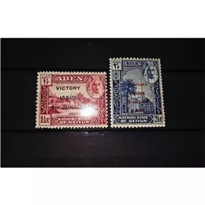 سری تمبر سوپر تاجگذاری ملکه و جرج با سورشارژ Aden