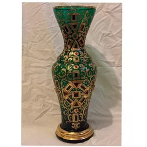 گلدان 50 ساله زرکوب و نگین دار