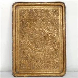 سینی برنجی قلمکاری