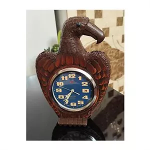 ساعت کوکی رومیزی قدیمی بدنه چوب