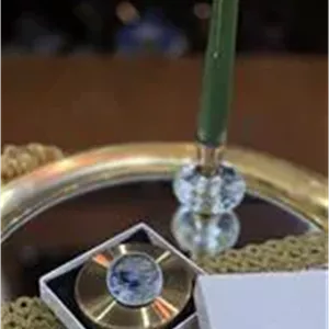 ظرف کرم پودر آنتیک انگلیسی