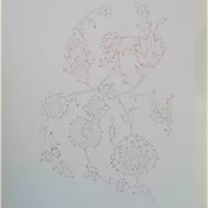 نقاشی تذهیب گل های ختایی