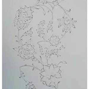 نقاشی تذهیب گل های ختایی