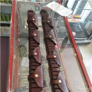 قطار فشنگ چرمی گلوله شکاری دارای بند حمایل