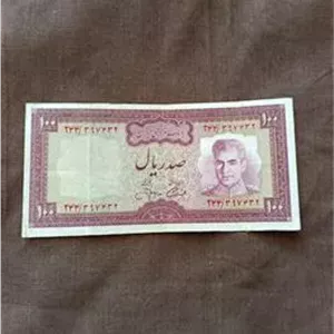 اسکناس 100 ریال اموزگار جهانشاهی ش 67
