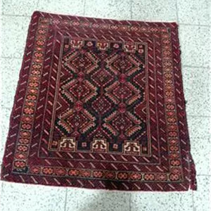 انتیک بخر..پشتی قالیچه ای قدیمی دستباف زیبا ش 3