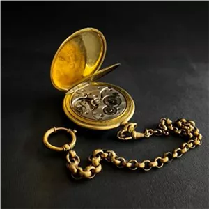 ساعت جیبی آنتیک و کلکسیونی 100ساله روکش طلاDOXA