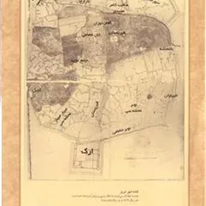 نقشه شهر تبریز 1827 در اندازه a1