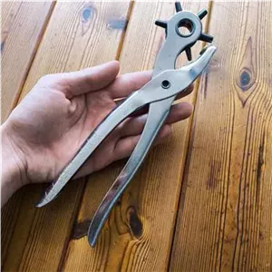 انبر پانچ چرم و لاستیک انگلستانی آنتیک و قدیمی