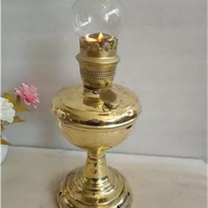 چراغ گردسوز نفتی قدیمی برنجی آنتیک و کلکسیونی