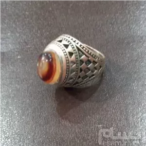 انگشتر مس ونقره تاج بلندسلیمانی چندپوست ناب