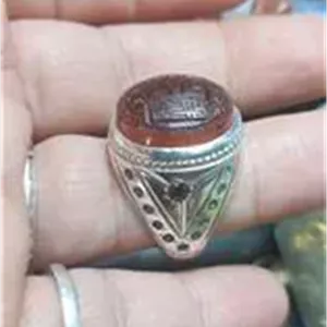 عقیق یمن قدیمی خط دست رکاب دست