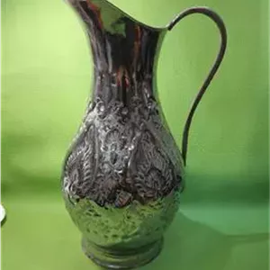 پارچ برنجی قلم دست آب کروم فابریک کلکسیونی