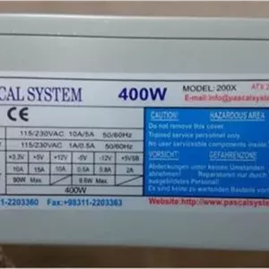 پاور 400 وات PASCAL SYSTEM با کانکتور ساتا