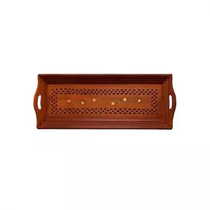 سینی رولت خوری چوبی مدل هندی کد3815