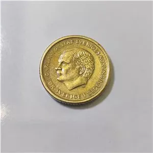 سکه قدیمی خارجی نایاب 10کرون سوئد کلکسیونی