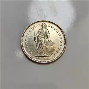 سکه خارجی نایاب 1فرانک سوئیس 1971 بی همتا