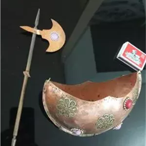 کشکول وتبرزین مسی قدیمی
