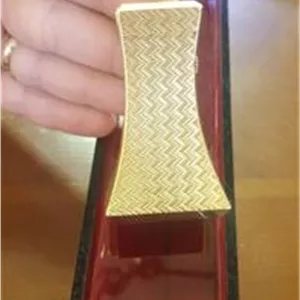 فندک دانهیل رومیزی انگلیسی روکش طلا کلکسیونی
