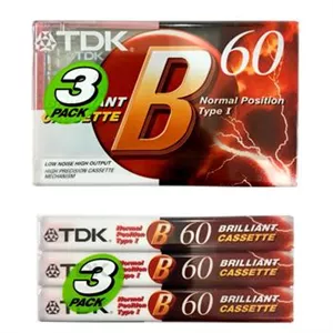 پک 3 عددی نوار کاست خام TDK سری ممتازBRILLIANT