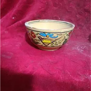 کاسه سفالی نقاشی گنابادی