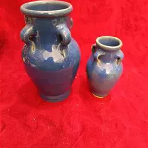 یکجفت کوزه 4 دسته سایز ویترینی قدیمی کمیاب