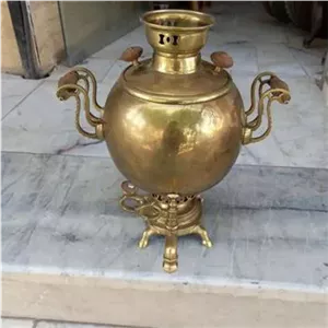 سماور جهان نما دسته زنجیری روسی