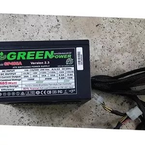 منبع تغذیه سوئیچینگ POWER MODEL GREEN GP 485A تمیز سالم پلمپ 