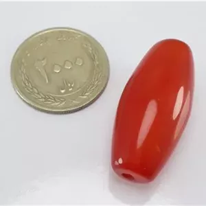 مهره لول عقیق سرخ معدنی