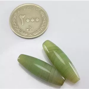 یه جفت مهره عقیق سلیمانی با نقشی بی نظیر