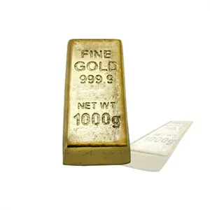 شمش طلا ماکت یک کیلویی با روکش ورق طلا 1کیلو