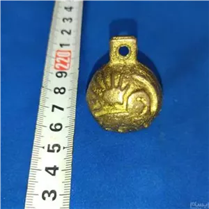 زنگوله برنجی شیر و خورشید قدیمی