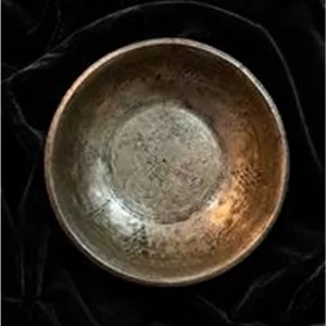 کاسه مسی قاجاری الماس تراش قاضی الحاجات