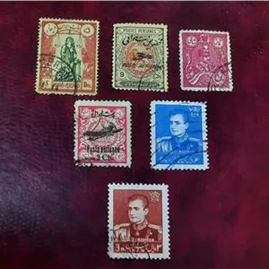 تمبر ارور نفیس کمیاب هوایی و پستی ترقیات بکر ص135