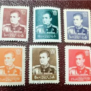 تمبر نفیس کمیاب سری دهم نهم پستی محمد رضا پهلوی