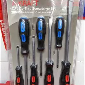 پیچ گوشتی ضربه ای ست 7عدد A-KRAFT