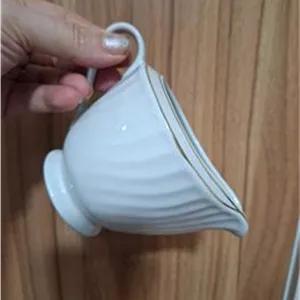 2عدد سسخوری شکرریز کشکخوری چینی سفید