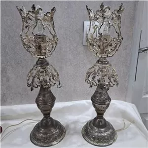 شمعدان قدیمی شمعدون انتیک دکوری نوستالژی فلزی