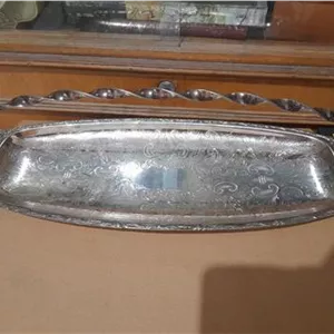 سینی باریک نقره ای رولت خوری خارجی