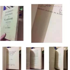 persian poetry in kashmir کالیفرنیا 1971