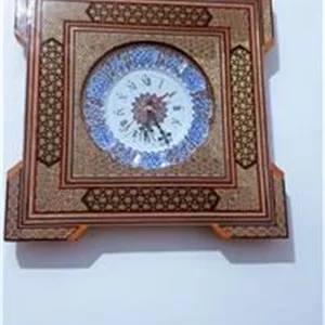 ساعت دیواری خاتم کاری و مینا کاری 