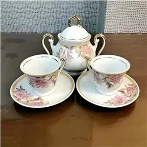 ست فنجان نعلبکی قندان لاکچری و نایاب بلغاری
