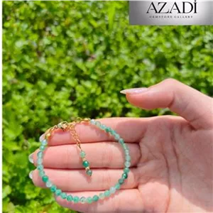 دستبند سنگ زمرد (امرالد) آفریقایی اصل