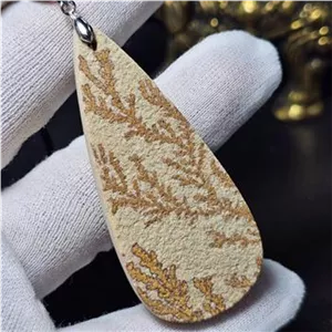 آویز سنگ طبیعی فسیل شجر معدنی کد 31690
