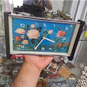 ساعت کوکی رومیزی صفحه سه بعدی قدیمی زنگدار